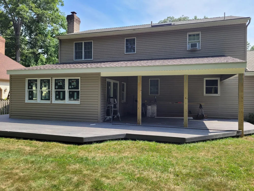 Covered porch addition by Wright Contracting, photo 2 of 2
