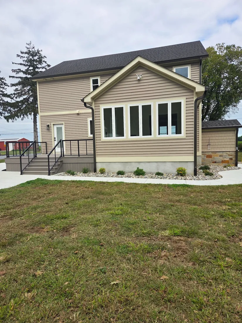 Magnolia Delaware new home construction by Wright Contracting, completed rear exterior