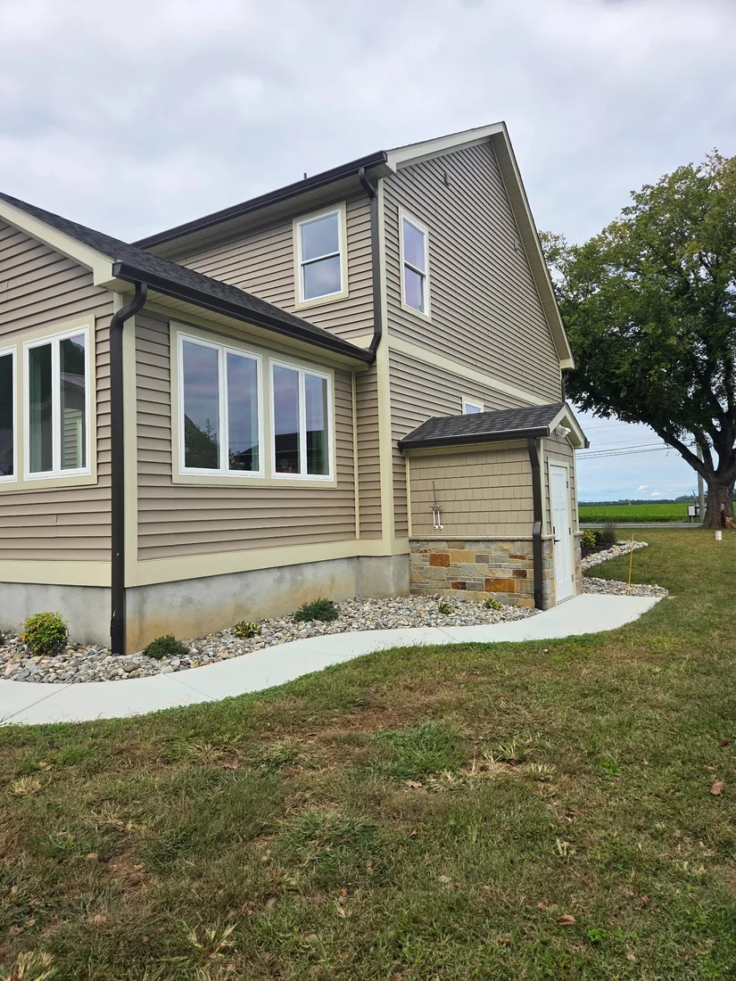 Magnolia Delaware new home construction by Wright Contracting, completed side exterior